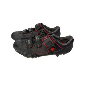 Bontrager RL Mountain Bike Shoes Black Red Cleats Carbon Fiber Size 13.5 - BW